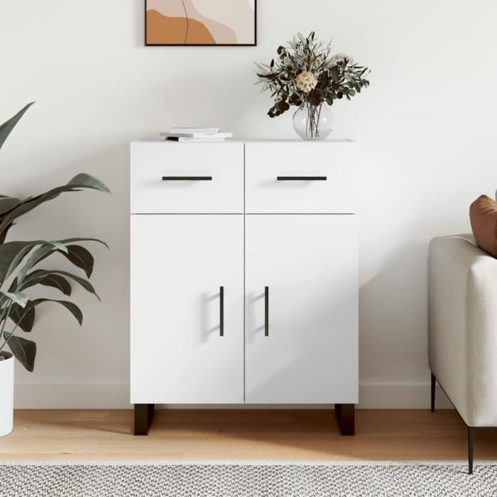 VidaXL Buffet blanc 69,5x34x90 cm bois d'ingénierie 828004