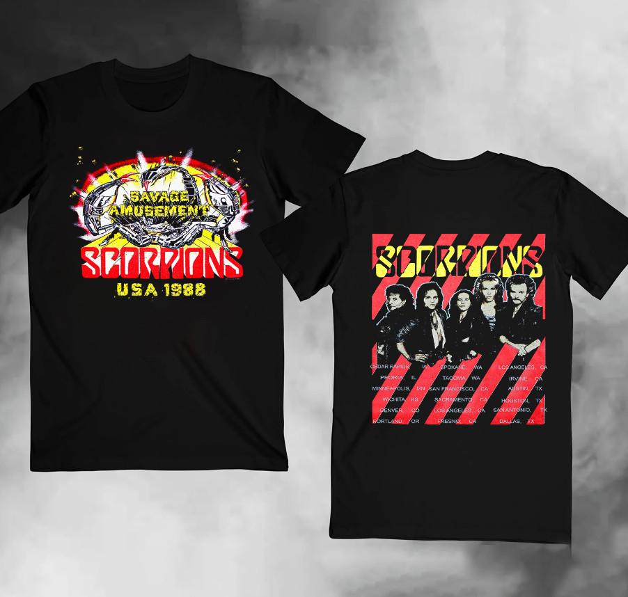 1988 Scorpions Savage Amusement Usa Tour T-shirt M
