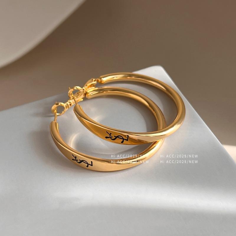 Silver Needle Multi-layer Letter Twill Zircon Pearl Earrings Medieval Vintage Light Luxury Stud Earrings Versatile Earrings