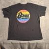 David Bowie T-Shirt 2XL Rainbow Rock Band Logo Music Rockstar Pride Black