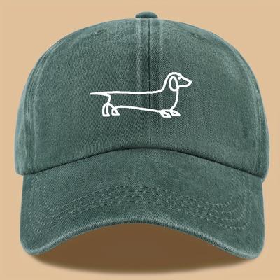 Simple Dog Print Baseball Cap, Versatile for Both Men and Women, Suitable for Outdoor Travel As a Hat for Pet Enthusiasts
