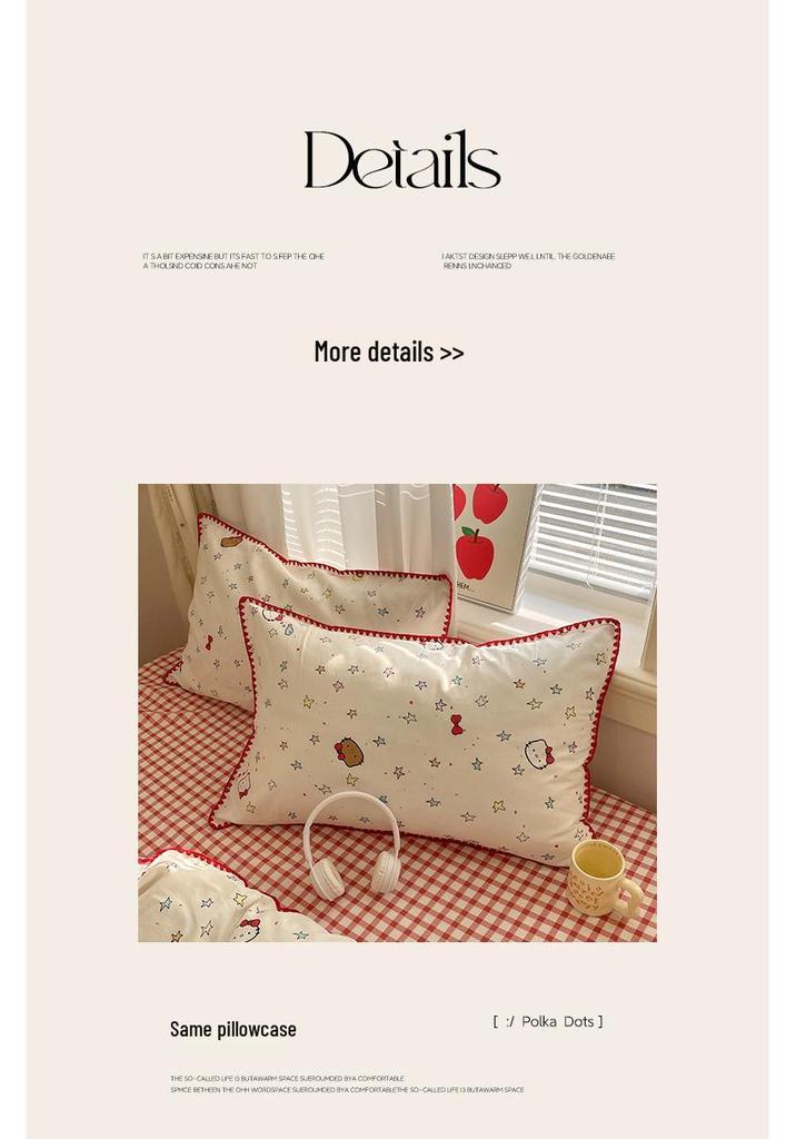 Fresh Spring/Autumn Cotton Girlish Bedding: 3-Piece Duvet Cover and Sheet Set, All-Season Comfort