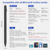 Stylus Pen for Microsoft Surface with 4096 Pressure, Eraser & Right-Click, Palm Rejection, 3 Replaceable Nib, for Surface Pro