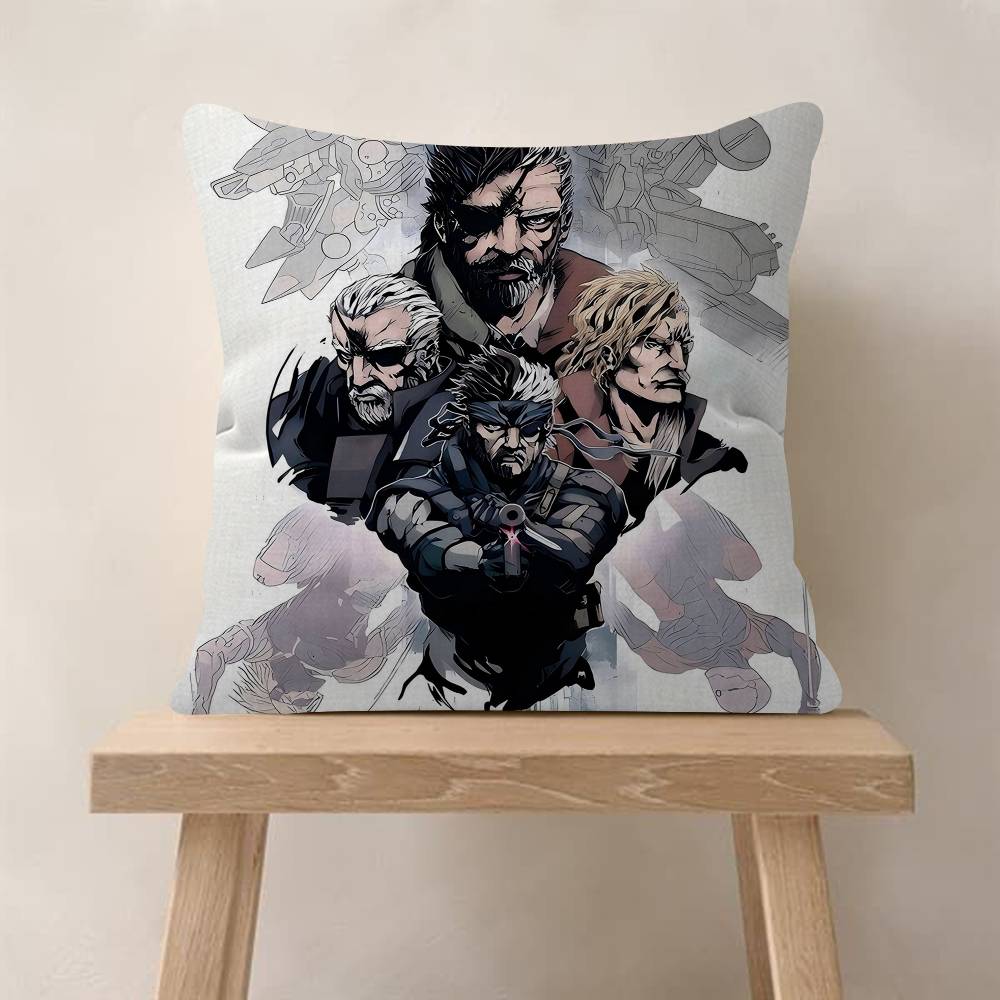 

Game MMetal Gear SolidMT Personalized Picture Text Home Decorative Pillows Household Gifts 45x45cm 30x30cm