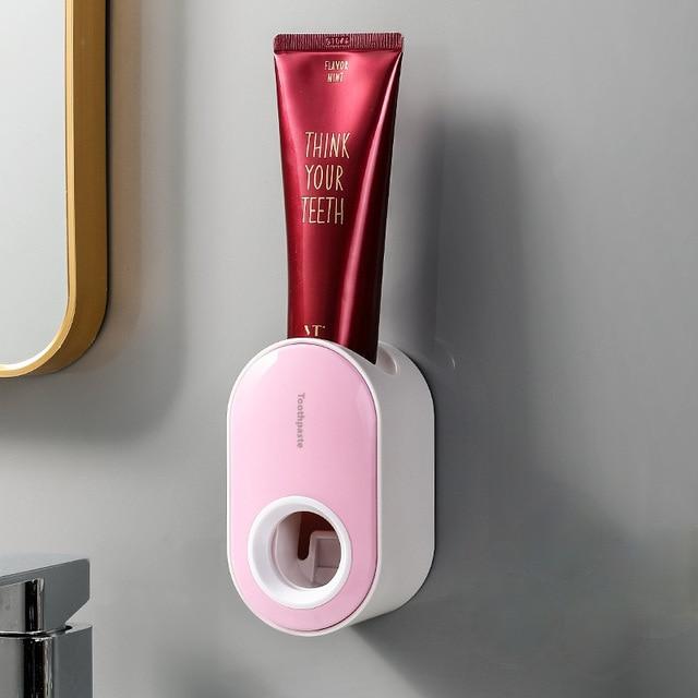 Bathroom  Accessories Set Automatic Toothpaste Dispenser Dust-proof Toothbrush Holder Wall Mount Toothpaste Squeezers Dropship