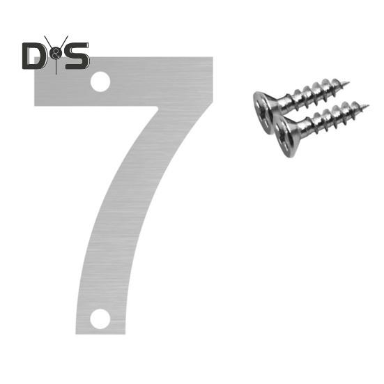 Schwebende Hausnummern für den Außenbereich, Adress- und Türnummern aus Edelstahl/Metall für Zuhause, Büro, Briefkasten, Hof