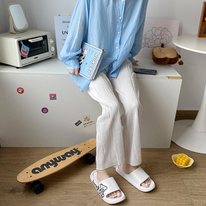 EVA Slippers Couple Summer Home Thick Soft Bottom Sandals Men and Women Indoor Bathing Anti-slip Slippers