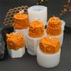 3D Honeycomb Cake Bee Silicone Candle Mold DIY Bee Cake Flower Shapes Candles Gypsum Home Decor Gift