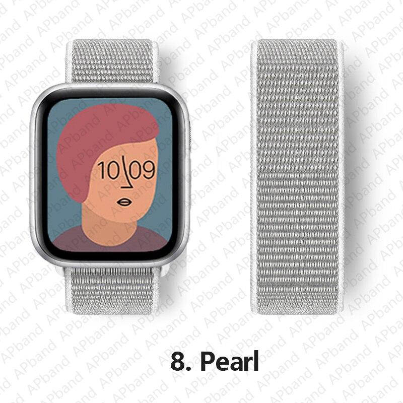 Nylon Band Voor Apple horlogeband 44mm 40mm 42mm 38mm 41mm 45mm 41 45 smartwatch polsband riem lus armband iWatch 3 4 5 se 6 7
