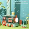 Non-Toxic Electric Domino Train Set Kids Automatic Laying Colorful Domino Train With Lighting Sound Effects Diy Toys Kids Birthday Gift