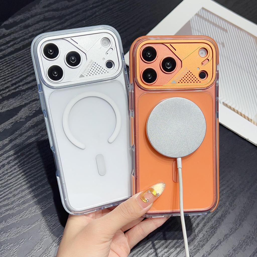 Premium iPhone 17 Pro Max Hülle: Zweifarbiges Eiskristall-Design mit Magnetischer Saugung und Vollständigem Fallschutz