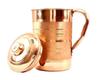TreegoArt Pure Copper 2 Litre Water Jug Leak Proof Seam Less Silver Touch Design for Home and Kitchen - Pack of 1