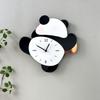 Silent Swinging Panda Wall Clock Cartoon Hanging Watch Festival Gifts Digital Clock  Living Rooms