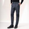 XueZhongFei Men's Autumn/Winter Loose Fleece Straight-Leg Pants X20131247F