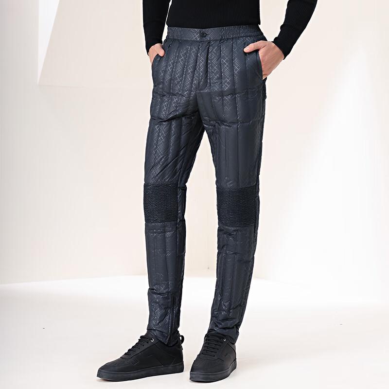 XueZhongFei Men's Autumn/Winter Loose Fleece Straight-Leg Pants X20131247F