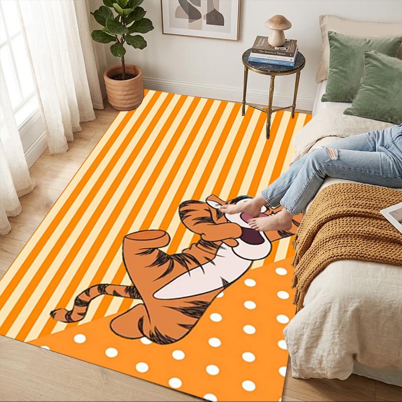 Tiger Dance Living Room Nonslip Area Rug Soft Carpet For Bedroom Game Playroom Sofa Office Home Decor Doormat Christmas Gift C922224