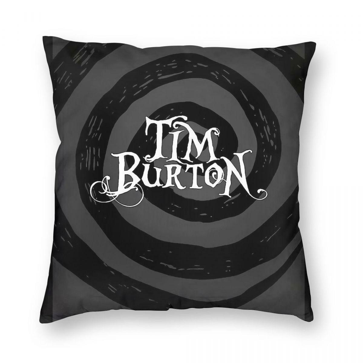 Tim Burton Film Square Pillowcase Polyester Linen Velvet Creative Zip Decorative Throw Pillow Case Home Cushion Cover 40x40cm
