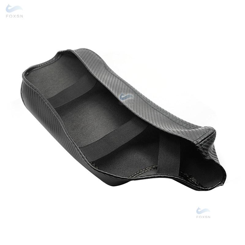 Carbon Texture Leather -black Line Armrest Cover For BMW 3 Series E90 2005 - 2012 Interior Center Control Armrest Box Cover Trim
