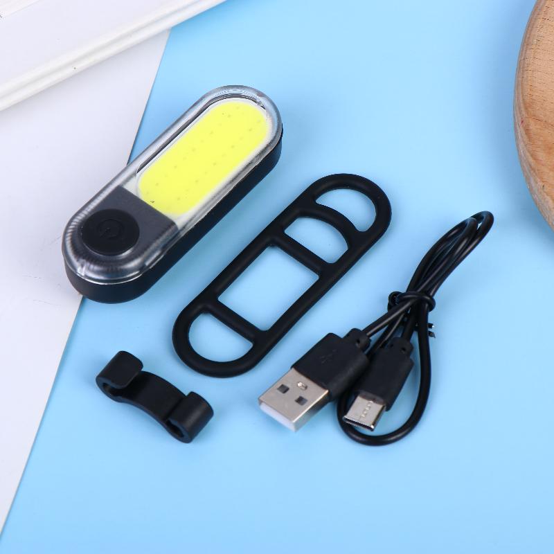 

Rear Light 250 Mah Usb Rechargeable Ultralight Cycling Light Warning Rainproof 5 Models Light Bike Accessories білий