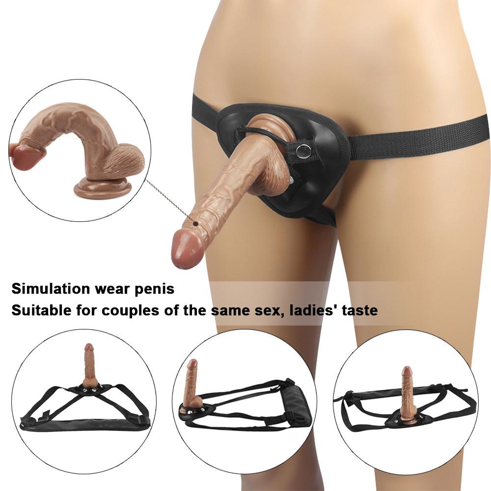 Super Huge Dildo Wearable Realistic Strap-on Dildo Anal Vagina Sexy Adult Masturbation Big Penis For Women Sex Toys Dildos