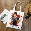 Yujiro Baki Hanma Lerret Shopping Skulderveske Eco Grappler Fighting Fighter Anime Handbag Tote Gjenbrukbare dagligvarebutikker
