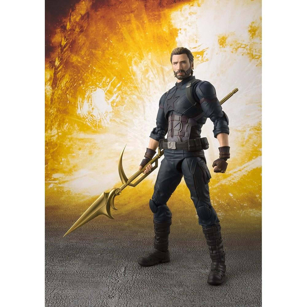 Tamashii Nations S.H. Figuarts Avengers Captain America Infinity War PVC ABS Movable Figure 155mm