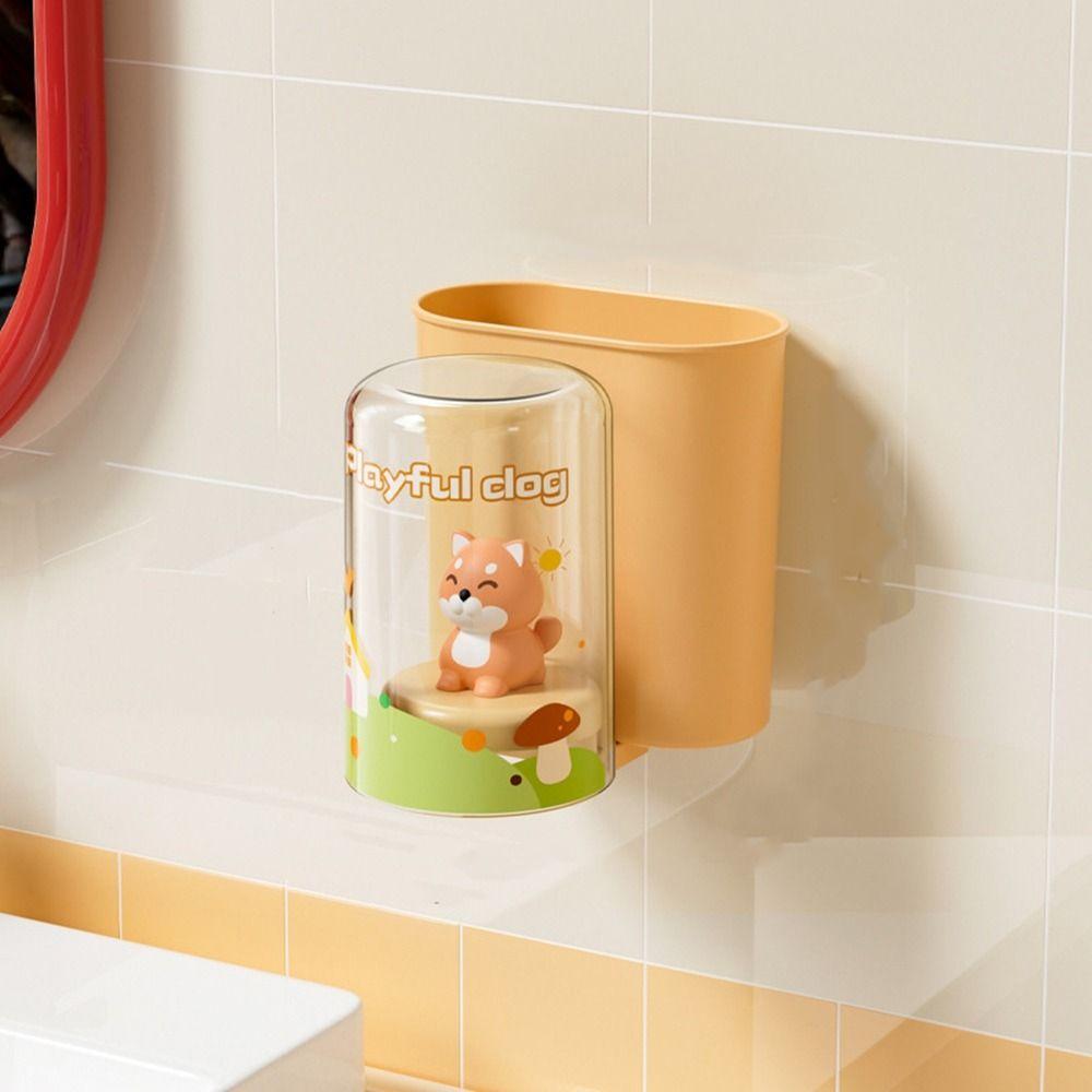 Plastic Toothpaste Storage Holder Large Capacity Wash Cup Storage Rack  Bathroom