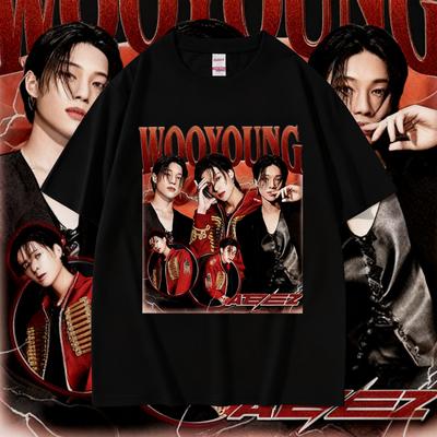2025 Summe Kpop Band Choi San Ateez Graphic Unisex Hip Hop Clothing Oversized 100 Pure Cotton Printed Tshirt Leisure Tshirt Y2k
