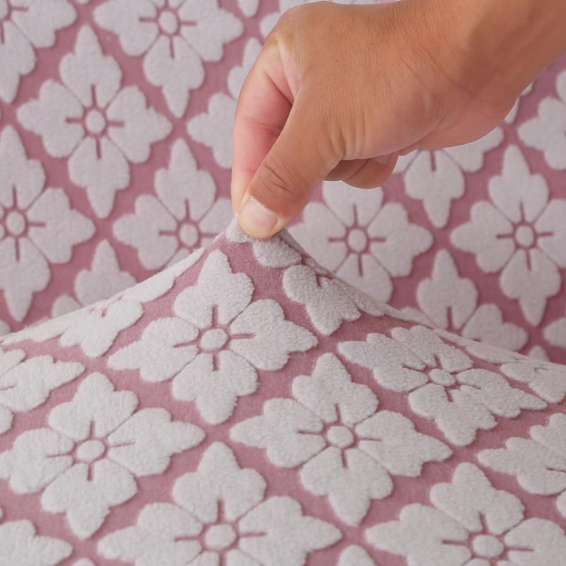 Jacquard Chair Covers Dining Chairs Skirt, Washable Removable Protective Cover Suitable for Family Banquets and Weddings