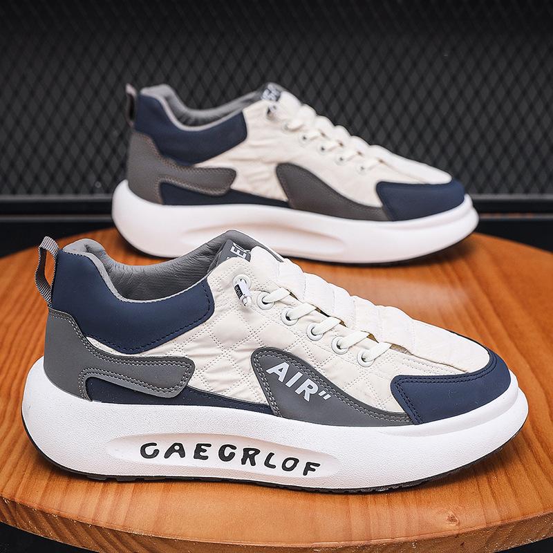 Spring 2025 New Versatile Platform Heightening Forrest Gump Board Shoes Student Running Sports Shoes Trendy Casual Men's Shoes