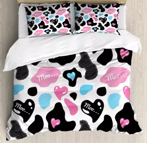 Dairy Cow Soft Duvet Cover Set Bed Decoration First Choice Gift Suitable for Children Young Boys Young Girls Plus Adult Peoples Soft Warm Soft