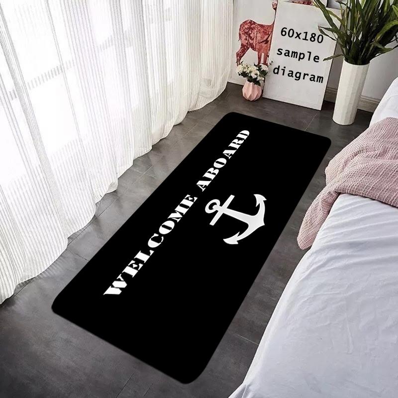 Entrance Doormat Sailor Navigator Anchor Rudder Balcony Rugs Living Room Carpet Foot Mats Bath Rug Floor Mat Non-slip Home Decor