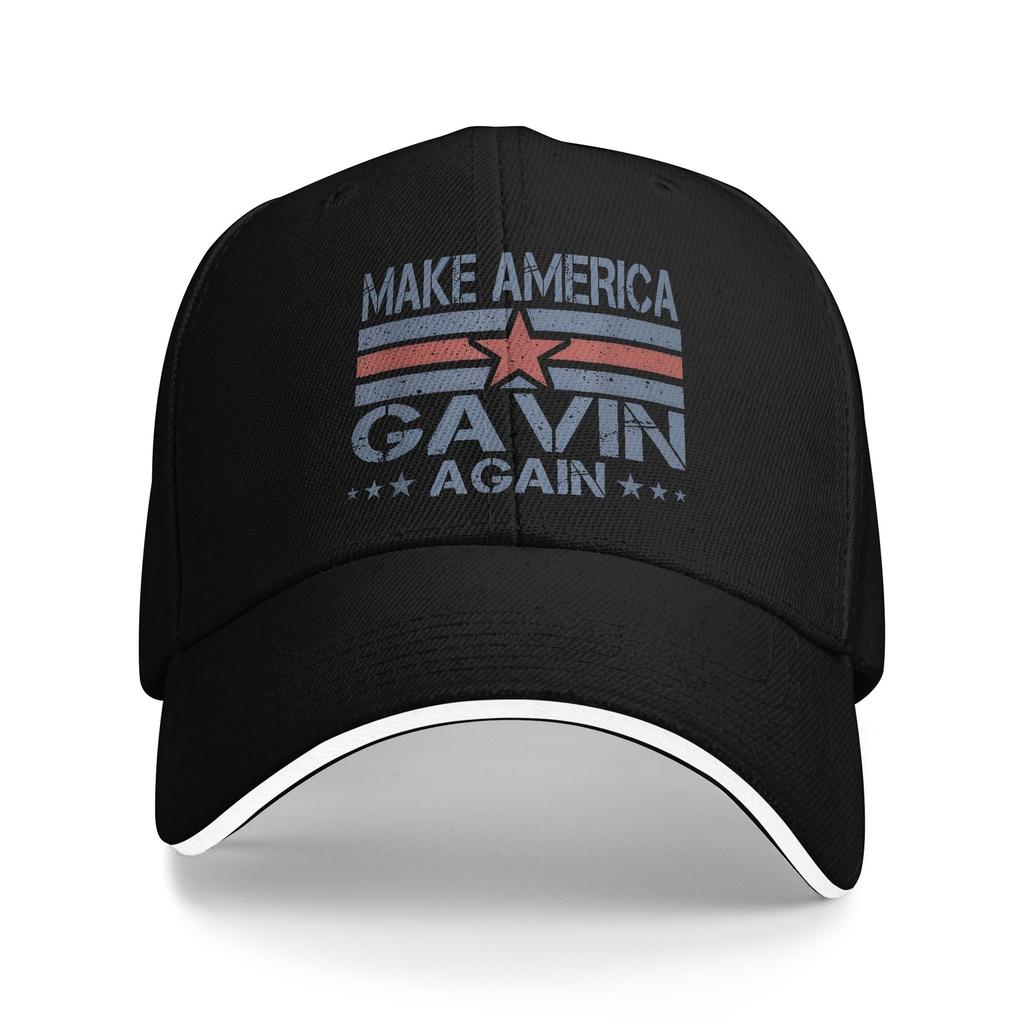 MAGA USA Make America Gavin Again Baseball Cap Casual  Sandwich Caps Unisex Style Adjustable Dad Hat Outdoor