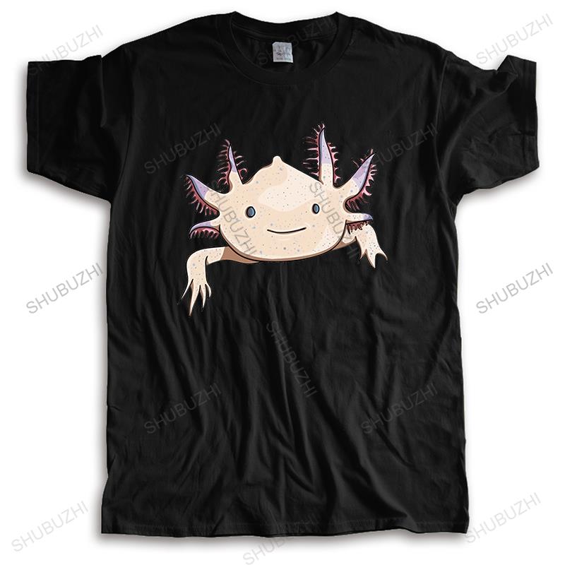 New Cotton Tees Fashion Tshirt Axolotl Friend Funny Cartoon Animal Print Unisex Summer Teeshirt Loose Cool Top Printing Tees