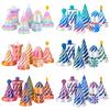 3/7pcs Set 3D Printed Spiral Pyramid Set Rotating Cube Toys Kids Gift Pyramid Fidget Toy Students Gift Teaching Model