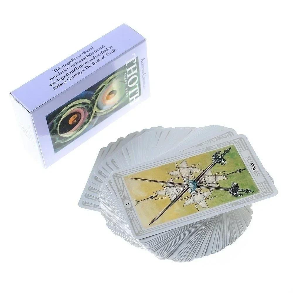 Thoth Tarot Cards 78 Cards Deck Mysterious Divination Oracle Playing Card Board Game Playing Games Card Board Game