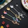 1Pcs Music Note Spoon Coffee Spoon 304 Stainless Steel Music Bar Ice Bar Creative Gift Stirring Spoon Tableware Accessories Gift