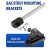 10MM Ball Stud Mounting Bracket, 4PCS Universal Gas Strut Mounts for RV Door Lift Supports Shocks Spring