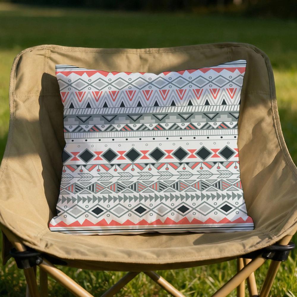 Aztec Ethnic Pattern Cushion Cover Soft Reversible Durable Pillow Cover MultiScene Use for Home Car Daily Comfort