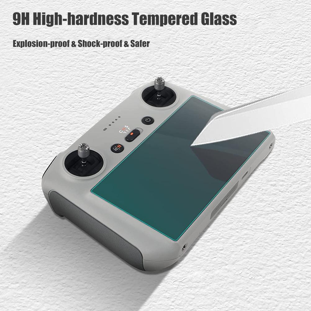 9H HD Tempered Glass Screen Protector Compatible for Mini 3 Pro RC Remote Control Accessories Anti