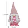 Christmas Wool Knitted Santa Figurines Shopwindow Gnome Handmade Plush Doll Tabletop Decor CDN
