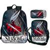 Hollow Knight 2 Silksong Backpack Teenagers Hornet Fridge Magnet Rucksack Shoulder Bag Pencil Case School Backpacks