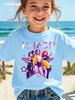 Kpop T-Shirt Casual Anime Character Print Short Sleeve Anime Clothes Soft Comfortable Kids Tee
