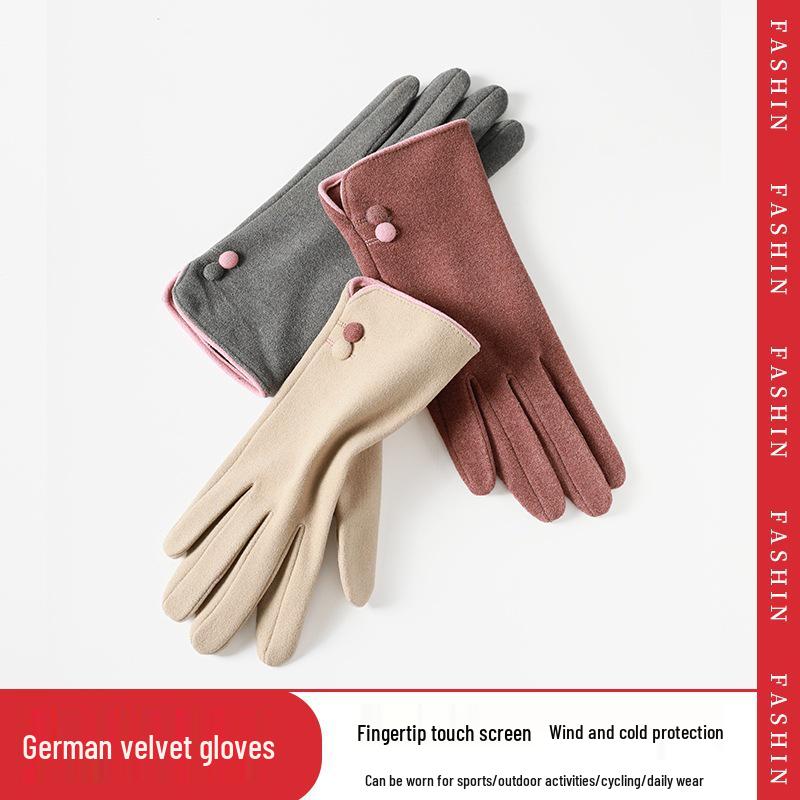 Damen Dünne Winddichte Touchscreen-Handschuhe für Frühling/Herbst - Büro, Outdoor, Fahren & Radfahren