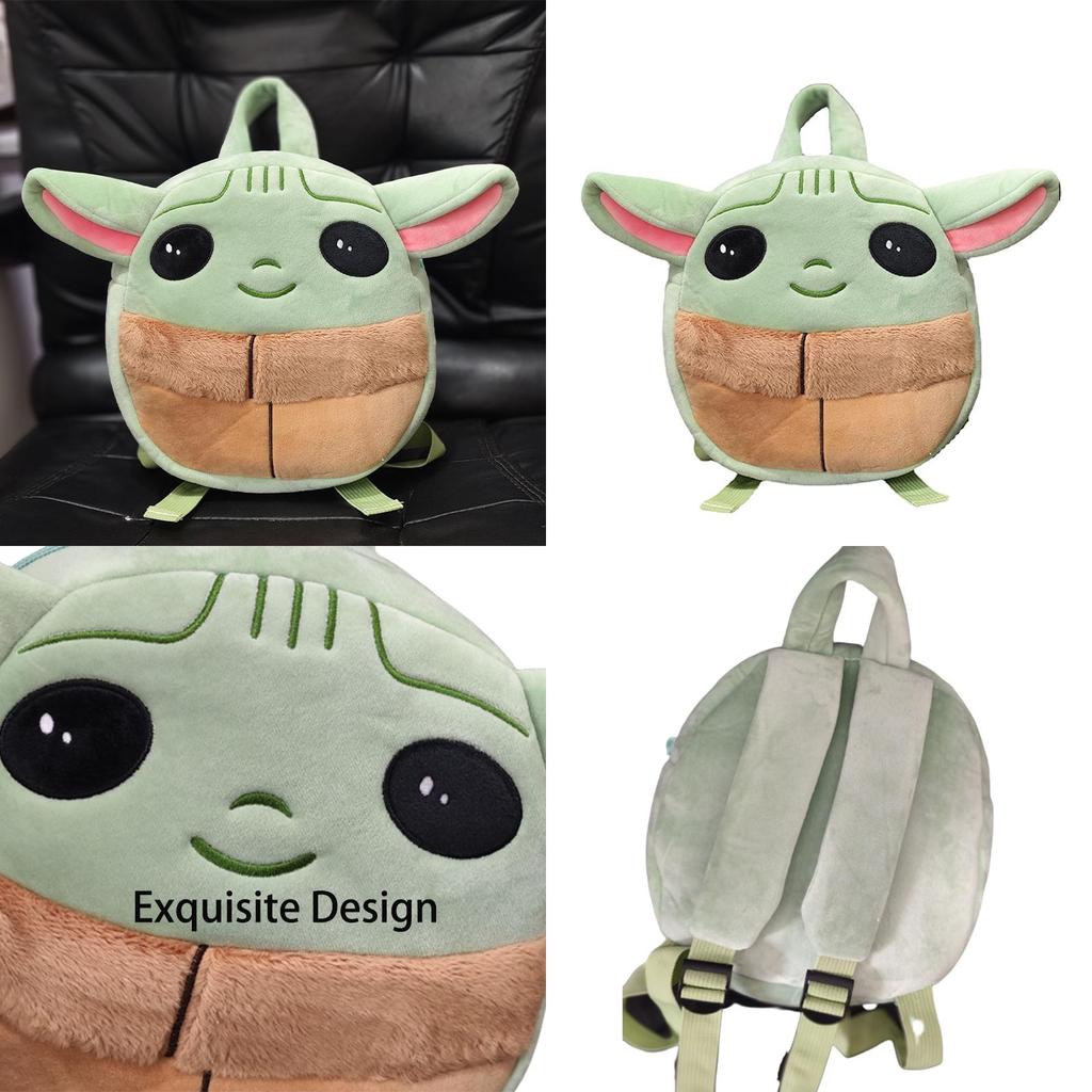 Star Wars Peluche Zaino Scolastico per Bambini Giocattolo Baby Yoda Borsa da Viaggio Bambola Bambino Leggero e Grande Capacità per Tutte le Occasioni