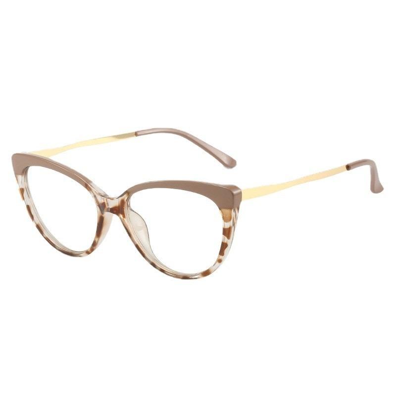 Fashion Anti Blue Light Cat Eye Glasses for Women Retro Frame Reading Computer Clear Lens Simple Female Eyeglasses