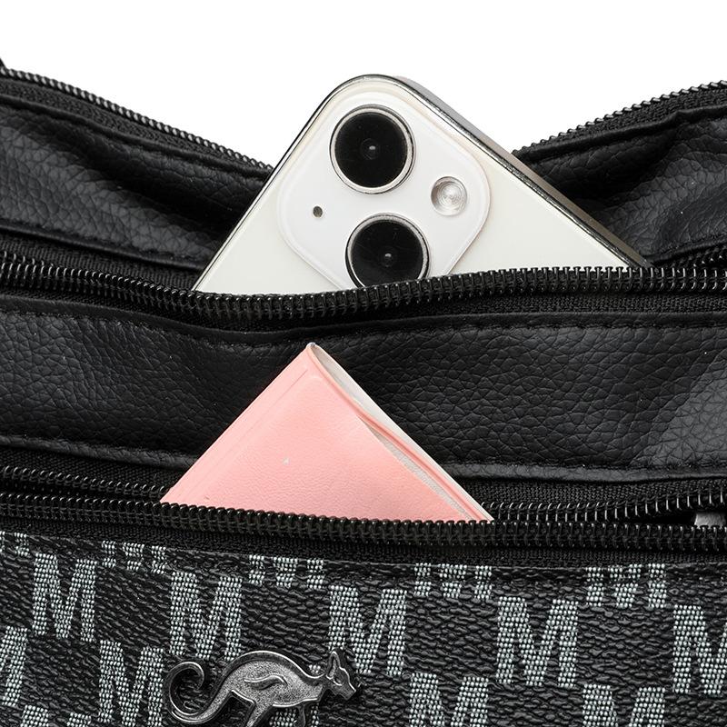 Módní tištěná crossbody taška pro ženy a taška přes jedno rameno pro matky středního věku