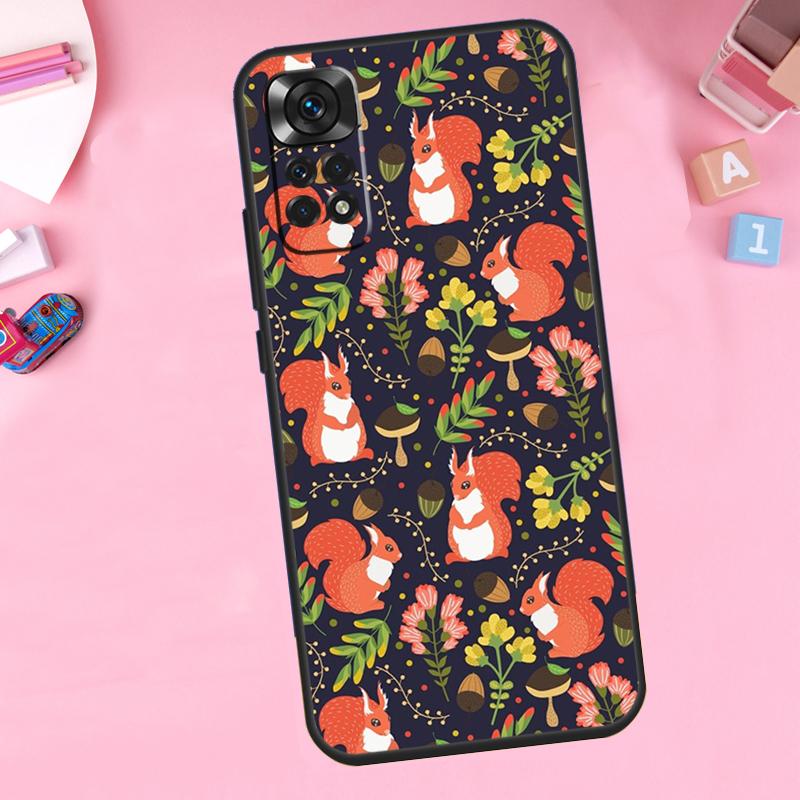 Cartoon Squirrel For Xiaomi Redmi Note 14 10 11 12 13 15 Pro Plus Phone Case For Redmi 15 15C 14C 12C 10C 13C