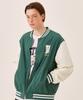 Distn9Ne Retroflow Nylon Varsity Jumper Green (Lo2Ju212-045)