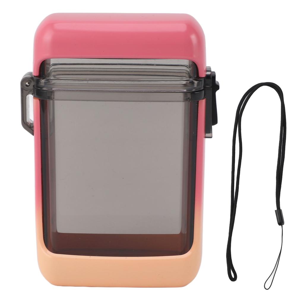 Cigarette Case Cigarette Container Cigarette Case Plastic Cigarette Box Holder Waterproof Transparent Cigarette Holder with Rope